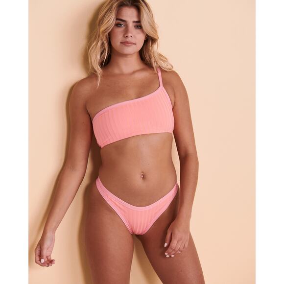 L*Space One-Shoulder Pink Bikini - Picture 1 of 8